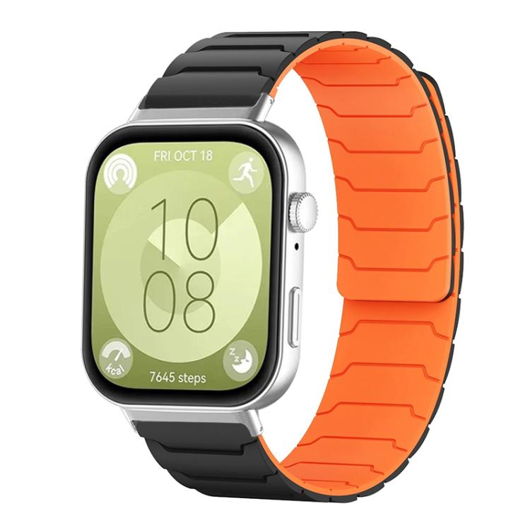 xDfind Magnetic Silicone Watch Band, For Huawei Watch Fit4 / Fit4 Pro / Fit3