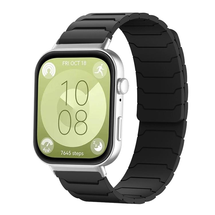 xDfind Magnetic Silicone Watch Band, For Huawei Watch Fit4 / Fit4 Pro / Fit3