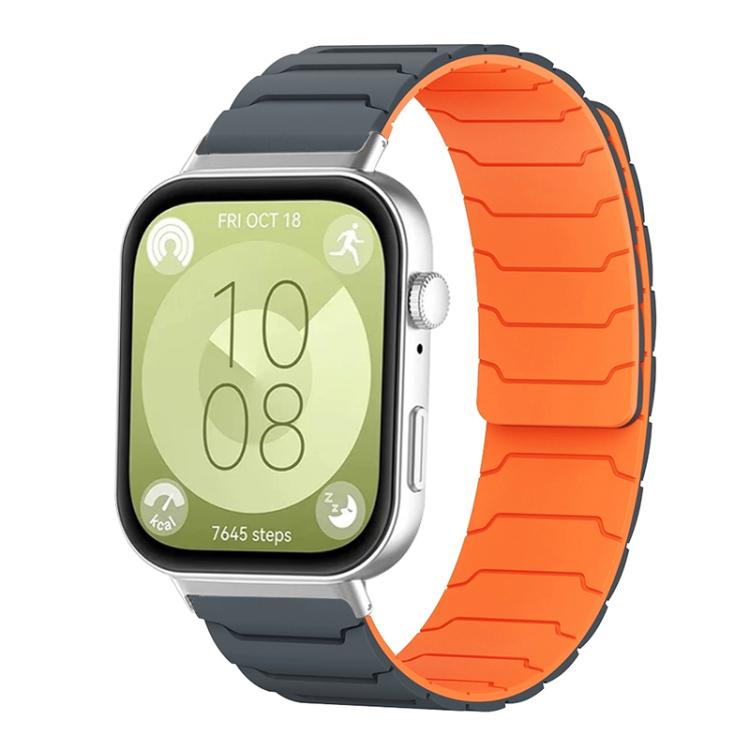 xDfind Magnetic Silicone Watch Band, For Huawei Watch Fit4 / Fit4 Pro / Fit3