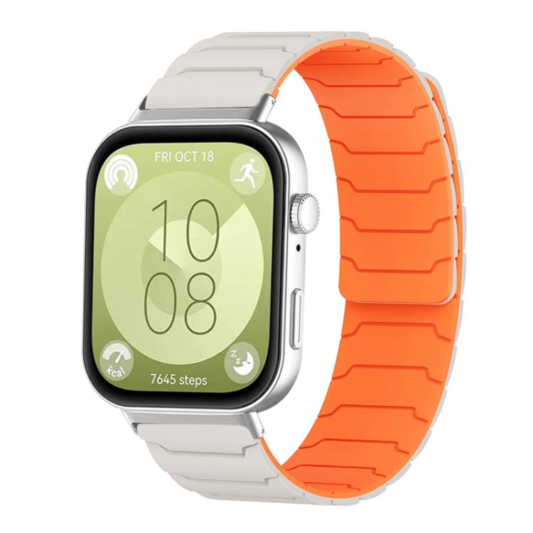 xDfind Magnetic Silicone Watch Band, For Huawei Watch Fit4 / Fit4 Pro / Fit3