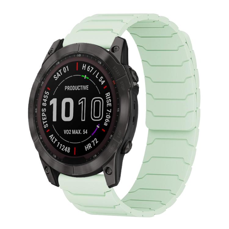 xDfind Magnetic Silicone Watch Band, For Garmin Fenix 8/7X/6X/5X 26mm