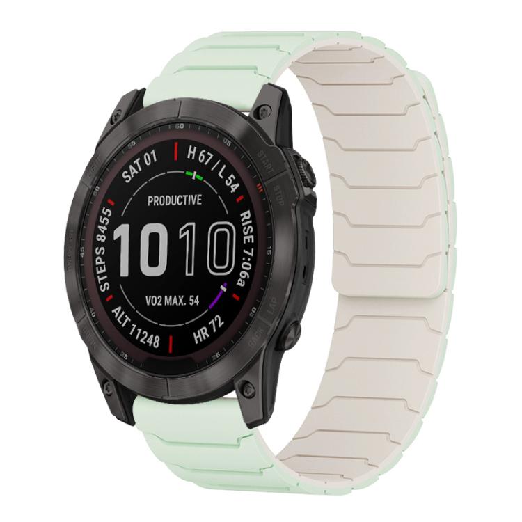xDfind Magnetic Silicone Watch Band, For Garmin Fenix 8/7X/6X/5X 26mm