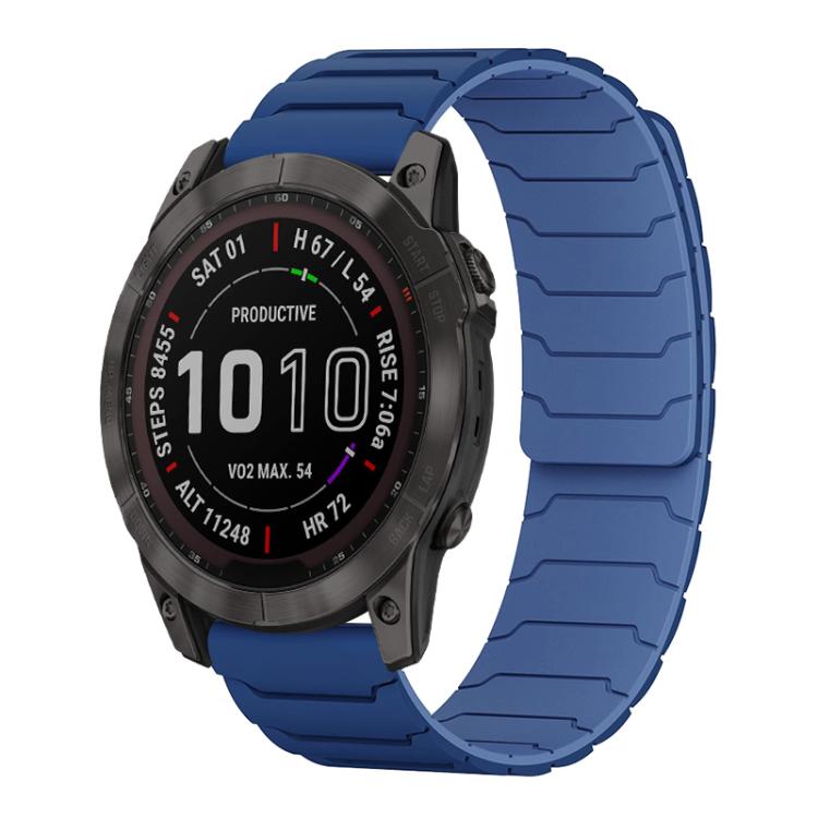 xDfind Magnetic Silicone Watch Band, For Garmin Fenix 8/7X/6X/5X 26mm