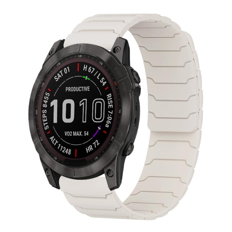 xDfind Magnetic Silicone Watch Band, For Garmin Fenix 8/7X/6X/5X 26mm