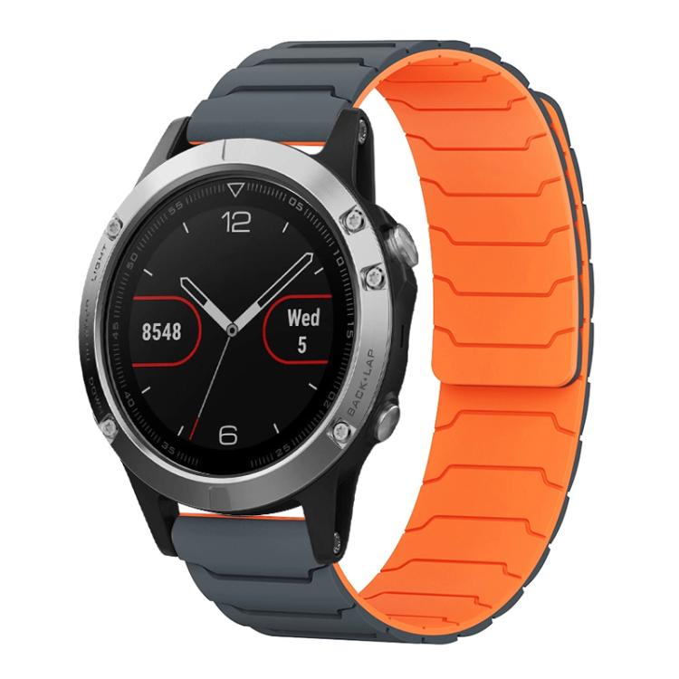 xDfind Magnetic Silicone Watch Band, For Garmin Fenix 8/7/6/5 22mm