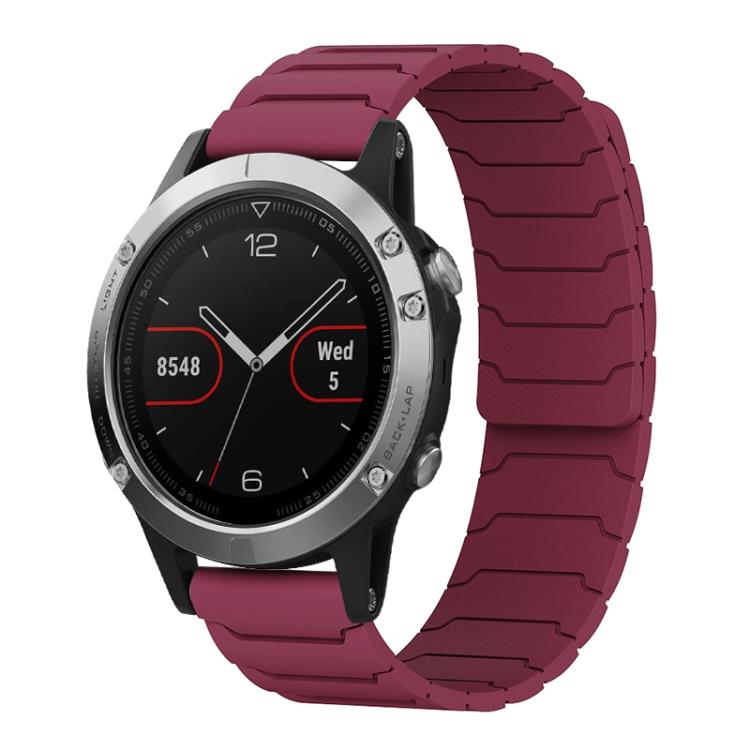 xDfind Magnetic Silicone Watch Band, For Garmin Fenix 8/7/6/5 22mm