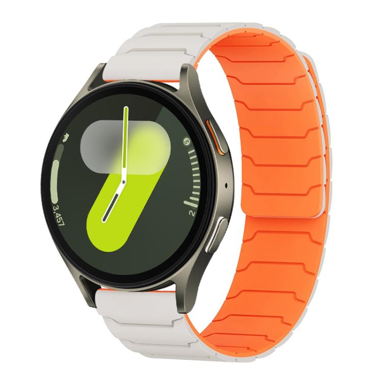 xDfind Magnetic Silicone Watch Band, For Samsung Galaxy Watch 7 / 6 / 5 / FE