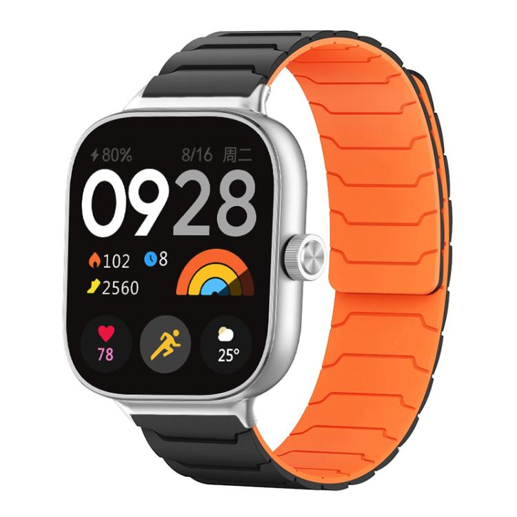 xDfind Magnetic Silicone Watch Band, For Xiaomi Smart Band 9 Pro/8 Pro/Redmi Watch 5/4