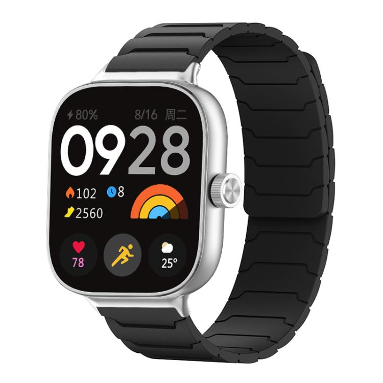 xDfind Magnetic Silicone Watch Band, For Xiaomi Smart Band 9 Pro/8 Pro/Redmi Watch 5/4