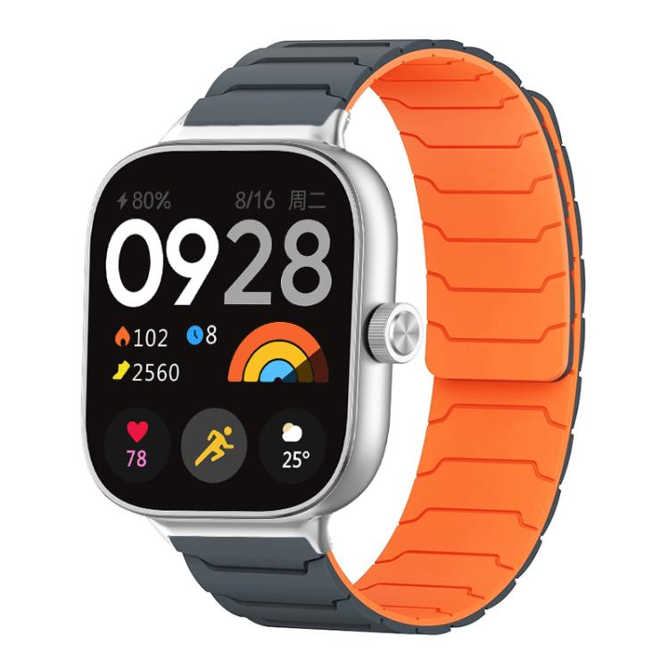 xDfind Magnetic Silicone Watch Band, For Xiaomi Smart Band 9 Pro/8 Pro/Redmi Watch 5/4