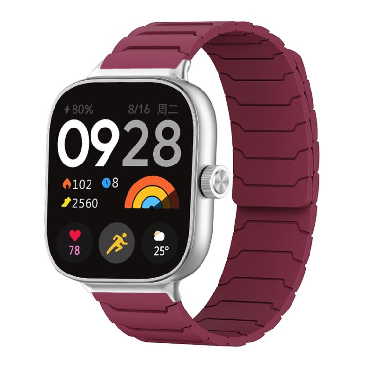 xDfind Magnetic Silicone Watch Band, For Xiaomi Smart Band 9 Pro/8 Pro/Redmi Watch 5/4
