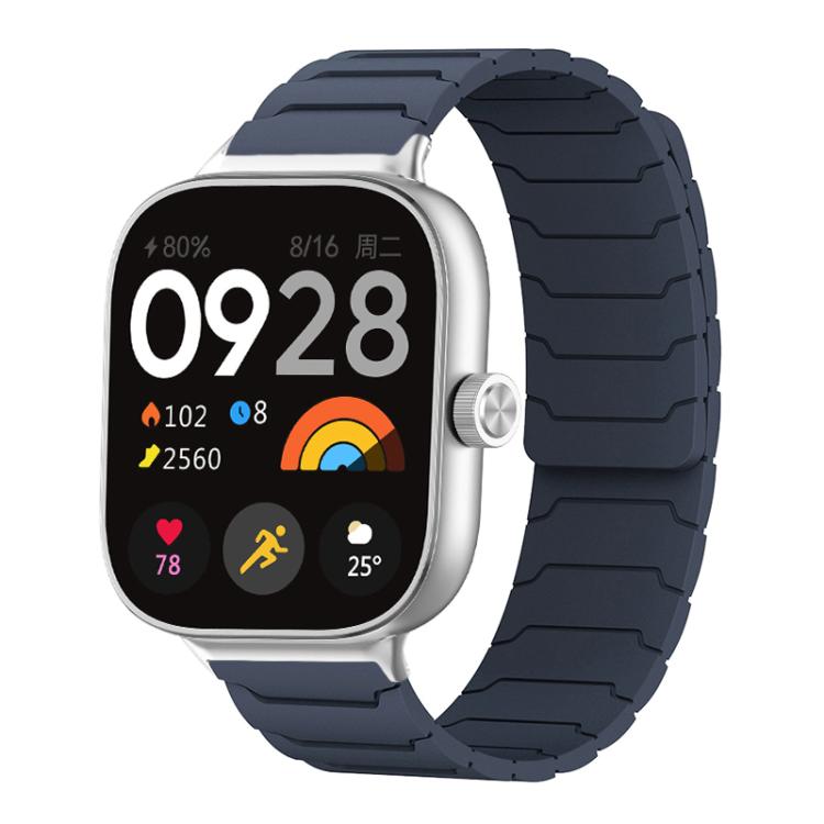 xDfind Magnetic Silicone Watch Band, For Xiaomi Smart Band 9 Pro/8 Pro/Redmi Watch 5/4
