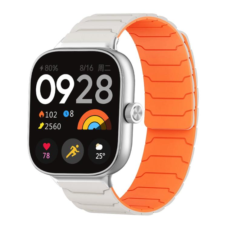 xDfind Magnetic Silicone Watch Band, For Xiaomi Smart Band 9 Pro/8 Pro/Redmi Watch 5/4