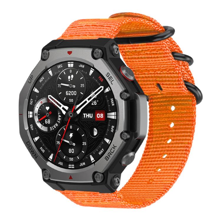 xDfind Ring Buckle Nylon Canvas Watch Band, For Amazfit T-Rex 3