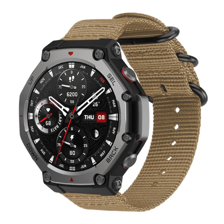 xDfind Ring Buckle Nylon Canvas Watch Band, For Amazfit T-Rex 3