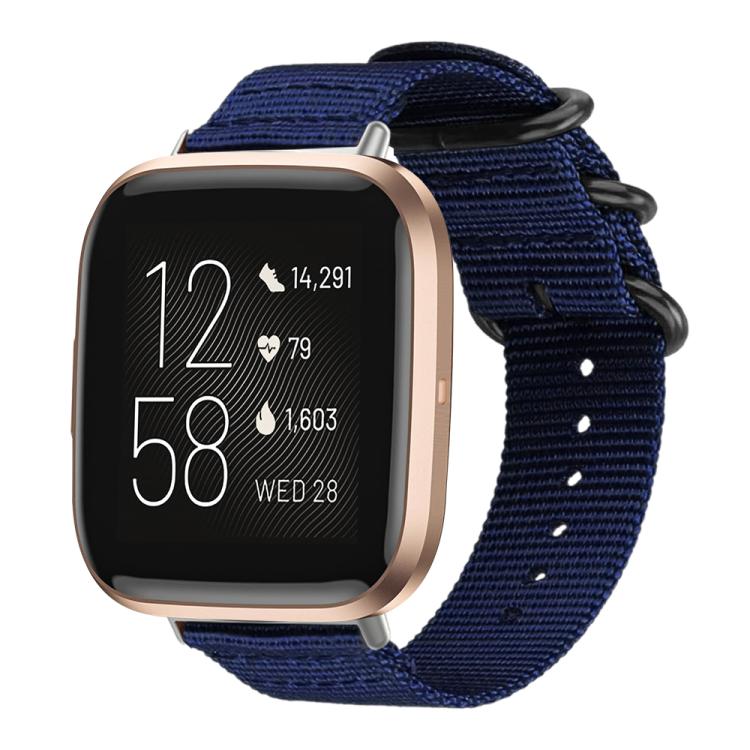xDfind Ring Buckle Nylon Canvas Watch Band, For Fitbit Versa 2 / Versa / Versa Lite
