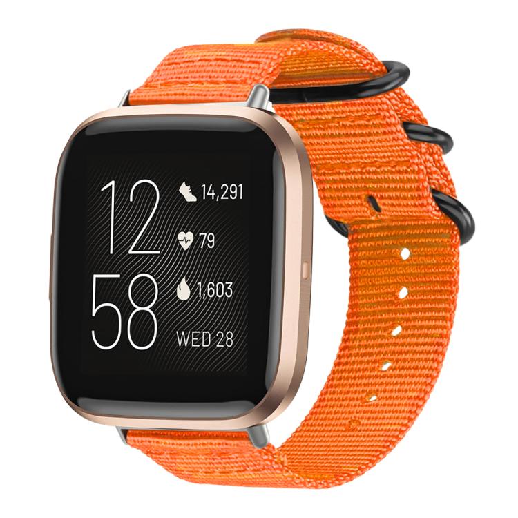 xDfind Ring Buckle Nylon Canvas Watch Band, For Fitbit Versa 2 / Versa / Versa Lite