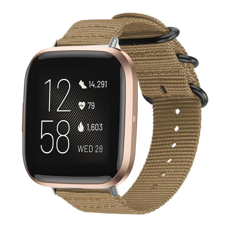 xDfind Ring Buckle Nylon Canvas Watch Band, For Fitbit Versa 2 / Versa / Versa Lite