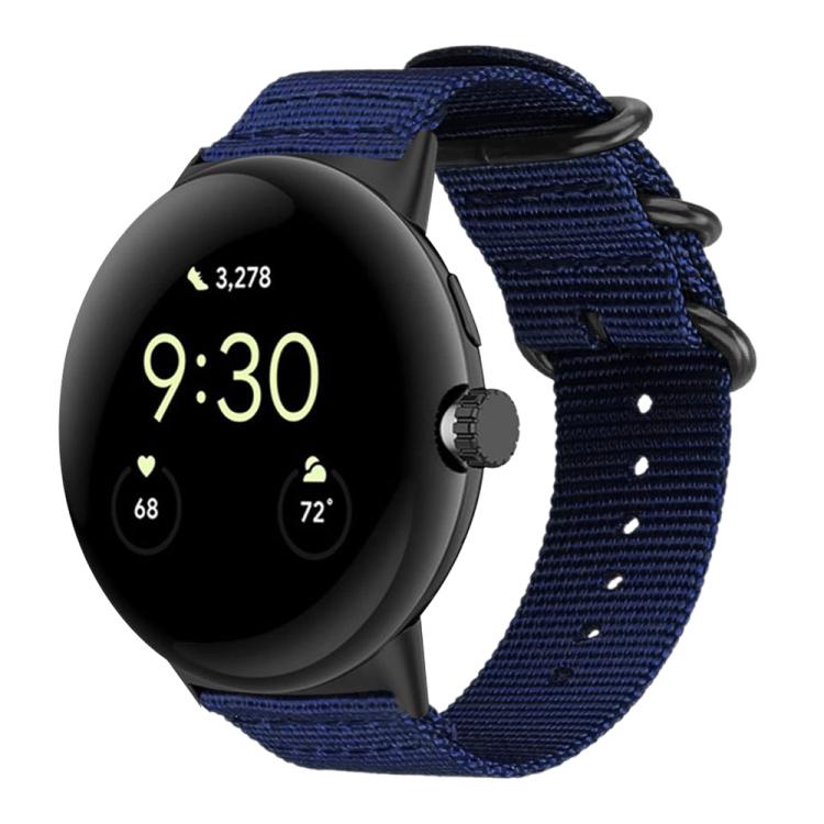 xDfind Ring Buckle Nylon Canvas Watch Band, For Google Pixel Watch4 / Watch3 45mm