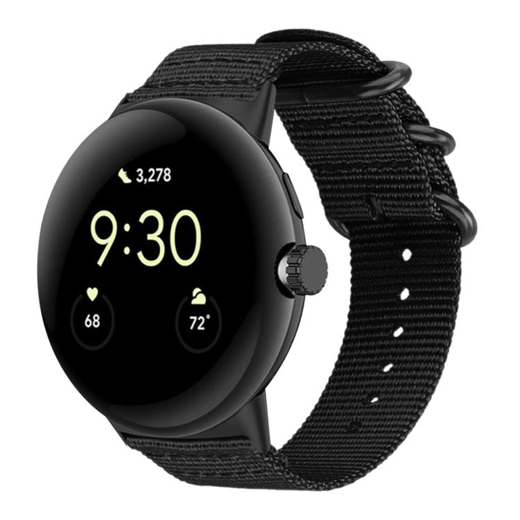xDfind Ring Buckle Nylon Canvas Watch Band