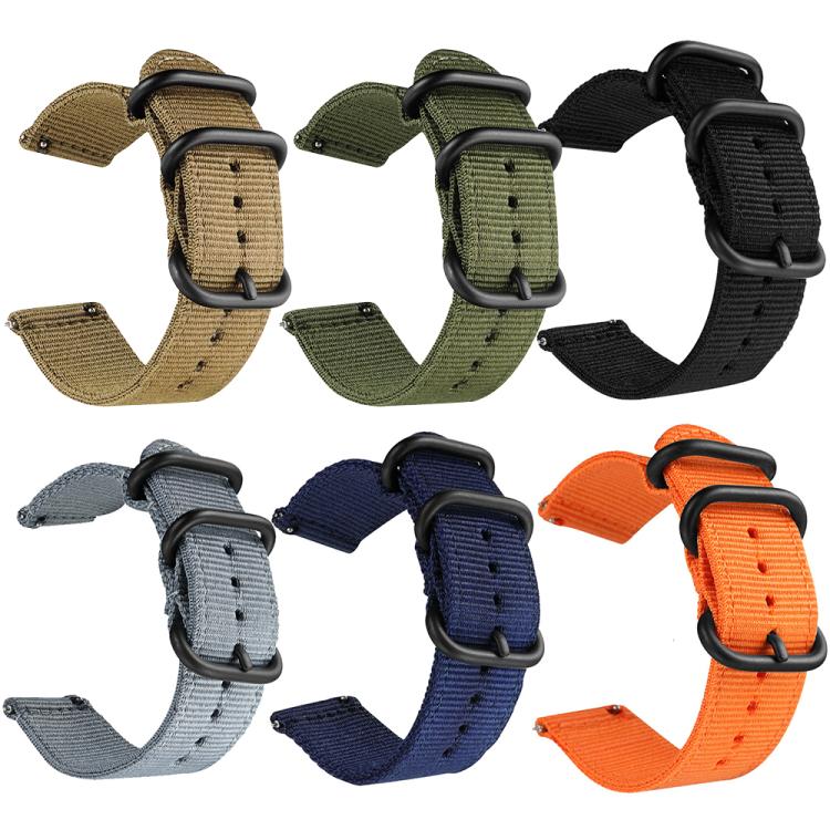 xDfind Ring Buckle Nylon Canvas Watch Band