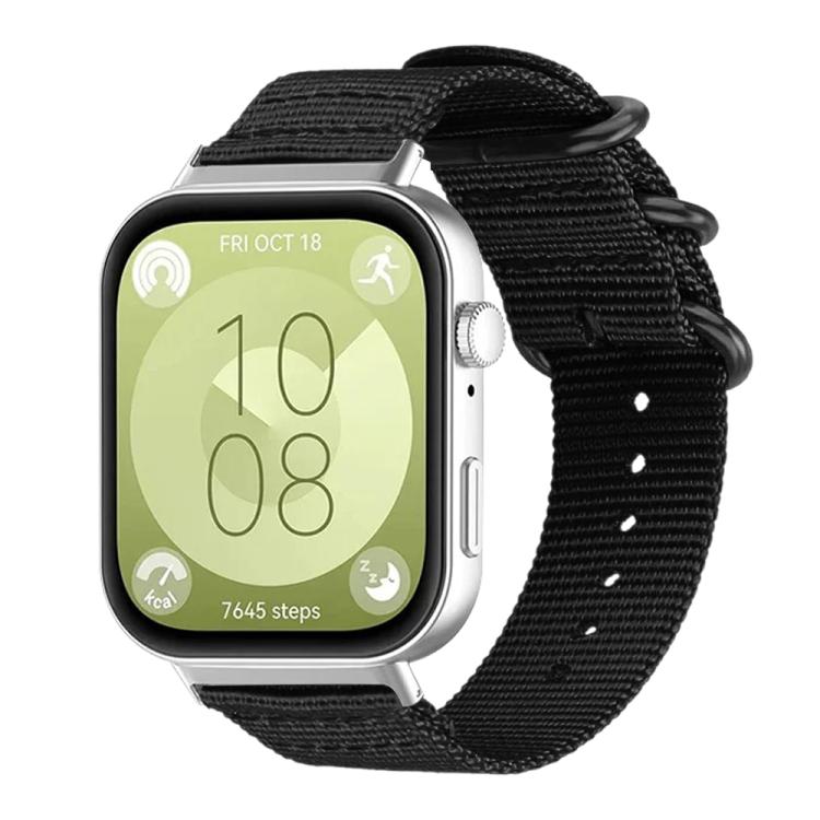 xDfind Ring Buckle Nylon Canvas Watch Band