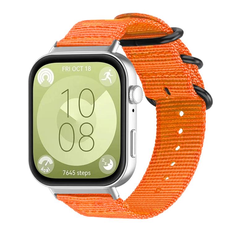 xDfind Ring Buckle Nylon Canvas Watch Band, For Huawei Watch Fit4 / Fit4 Pro / Fit3