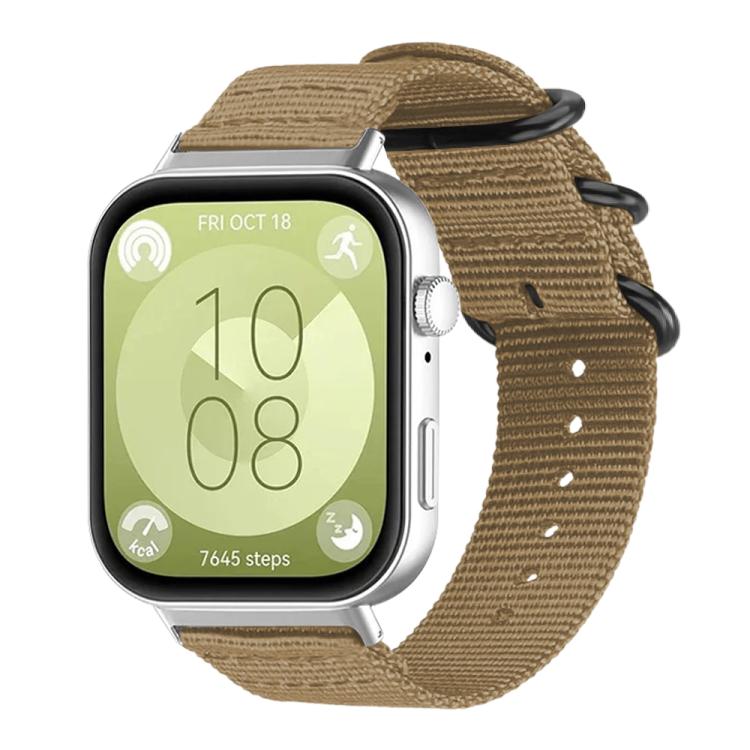 xDfind Ring Buckle Nylon Canvas Watch Band