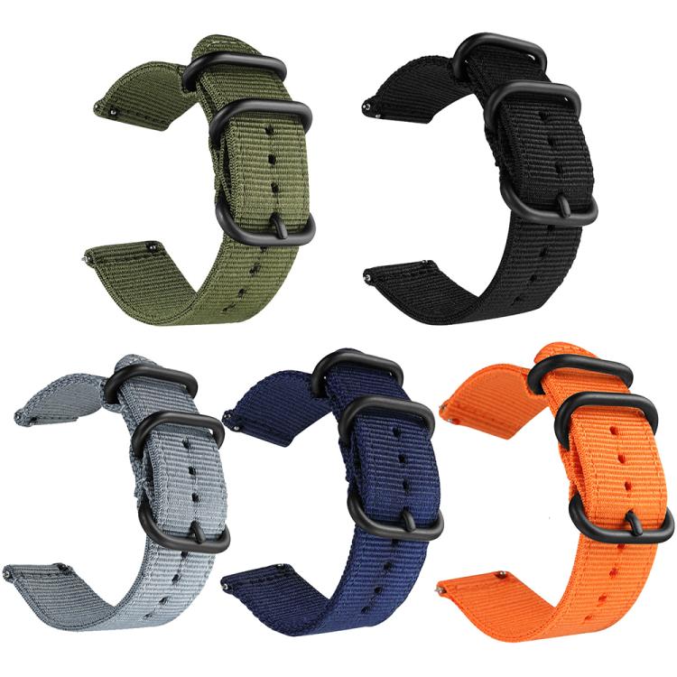xDfind Ring Buckle Nylon Canvas Watch Band