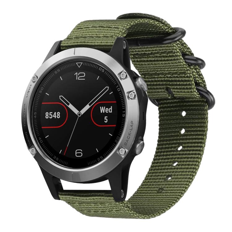 xDfind Ring Buckle Nylon Canvas Watch Band