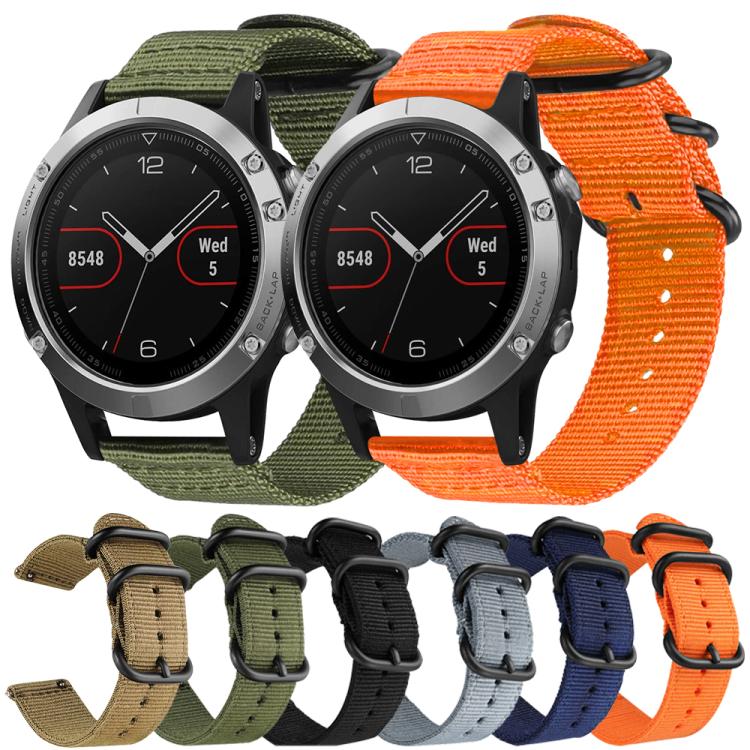 xDfind Ring Buckle Nylon Canvas Watch Band, For Garmin Forerunner 235/220/620/630
