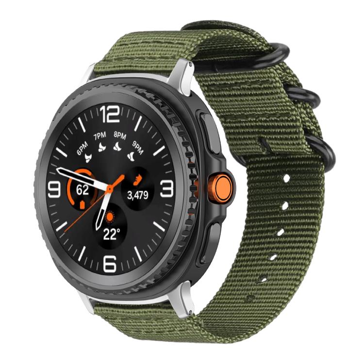 xDfind Ring Buckle Nylon Canvas Watch Band