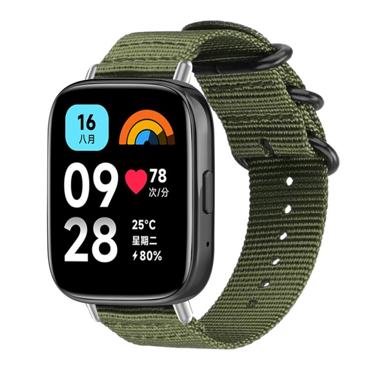 xDfind Ring Buckle Nylon Canvas Watch Band