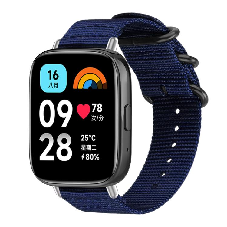 xDfind Ring Buckle Nylon Canvas Watch Band