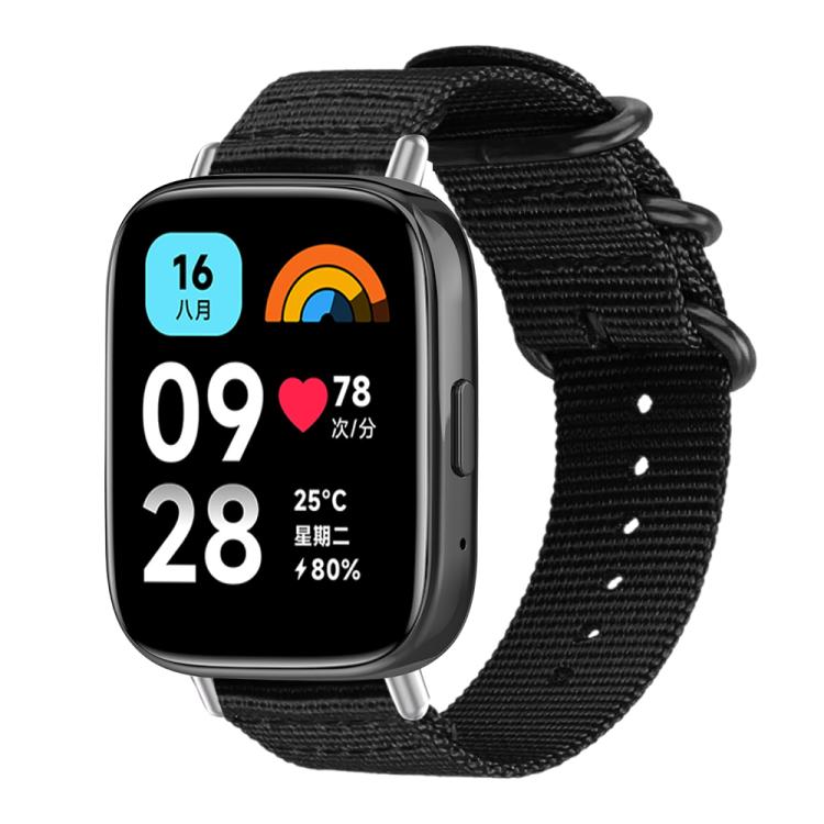 xDfind Ring Buckle Nylon Canvas Watch Band