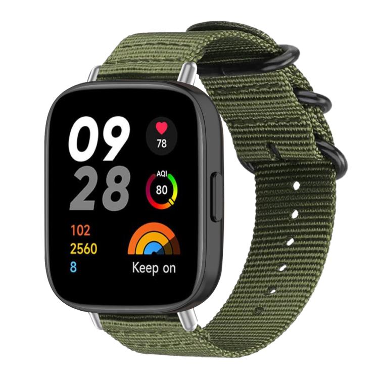 xDfind Ring Buckle Nylon Canvas Watch Band