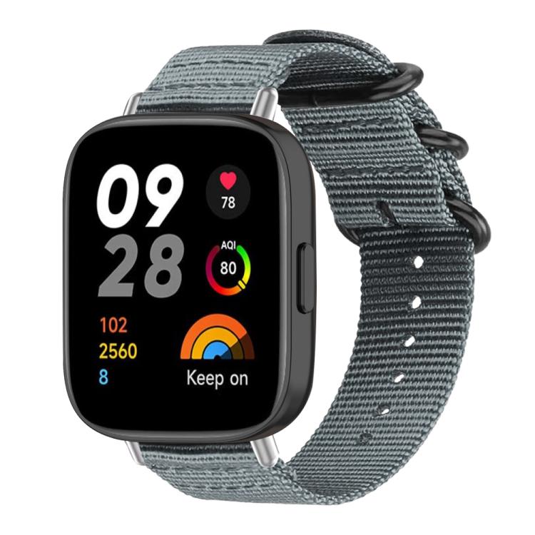 xDfind Ring Buckle Nylon Canvas Watch Band