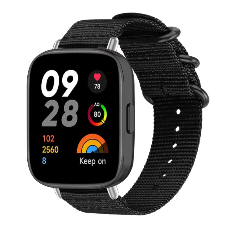 xDfind Ring Buckle Nylon Canvas Watch Band