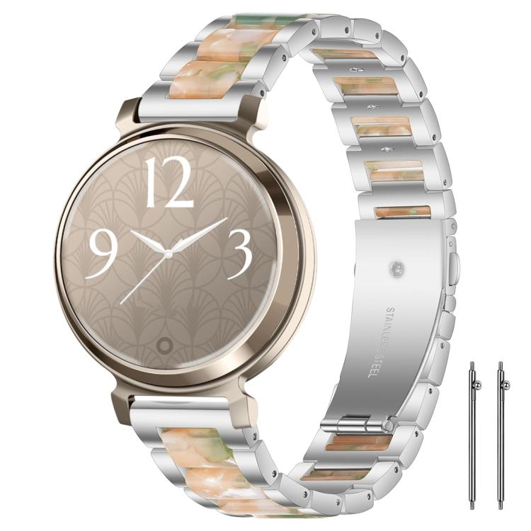 xDfind Three Beads Metal Resin Watch Band, 14mm