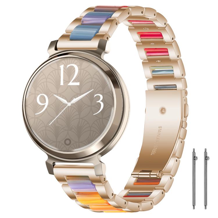 xDfind Three Beads Metal Resin Watch Band, 14mm