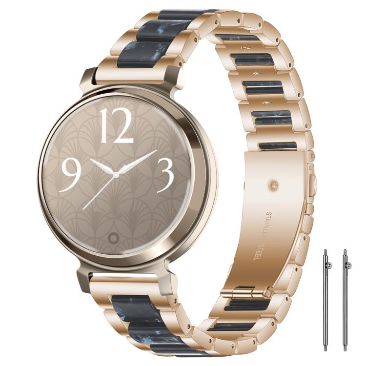 xDfind Three Beads Metal Resin Watch Band, 14mm