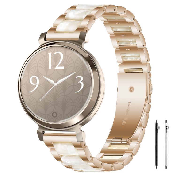 xDfind Three Beads Metal Resin Watch Band, 14mm