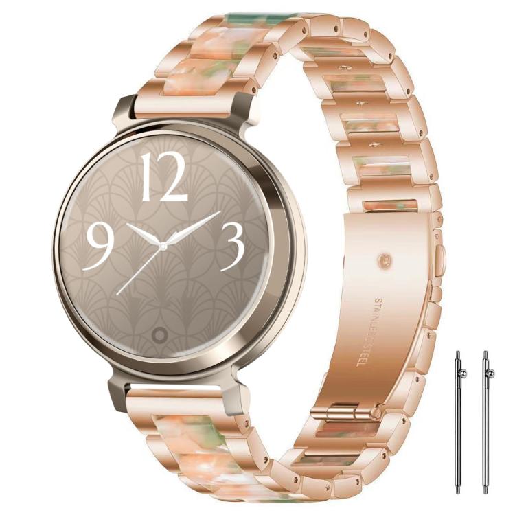 xDfind Three Beads Metal Resin Watch Band, 14mm