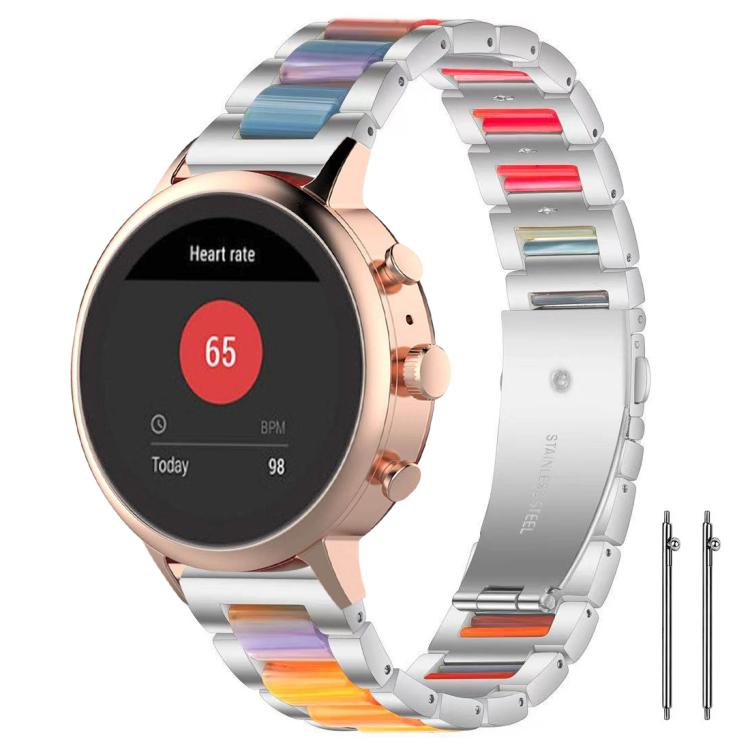 xDfind Three Beads Metal Resin Watch Band, 18mm