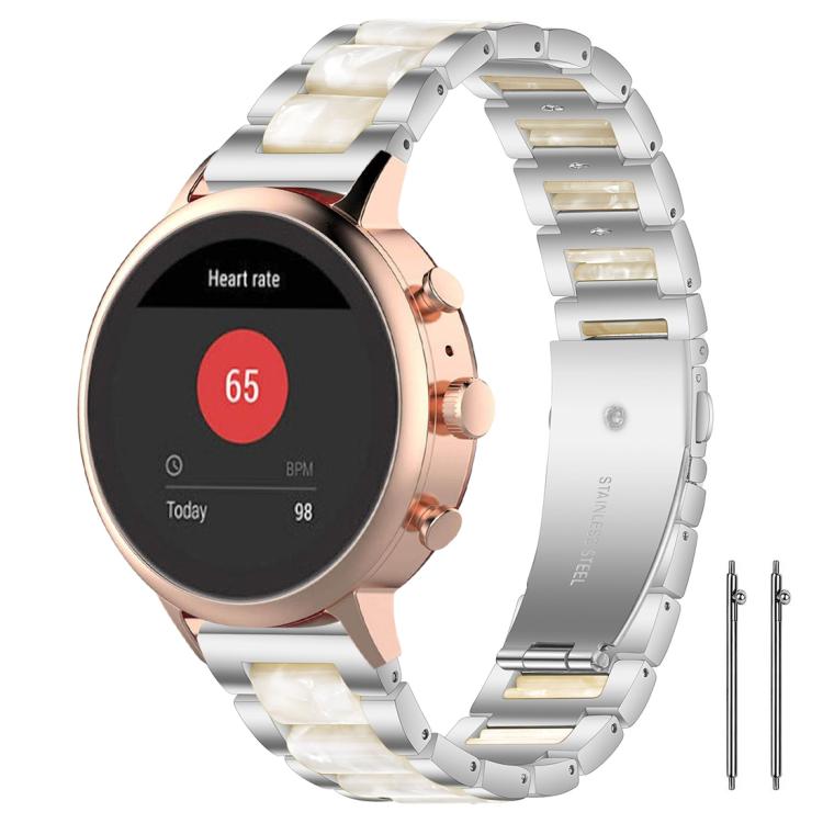 xDfind Three Beads Metal Resin Watch Band, 18mm