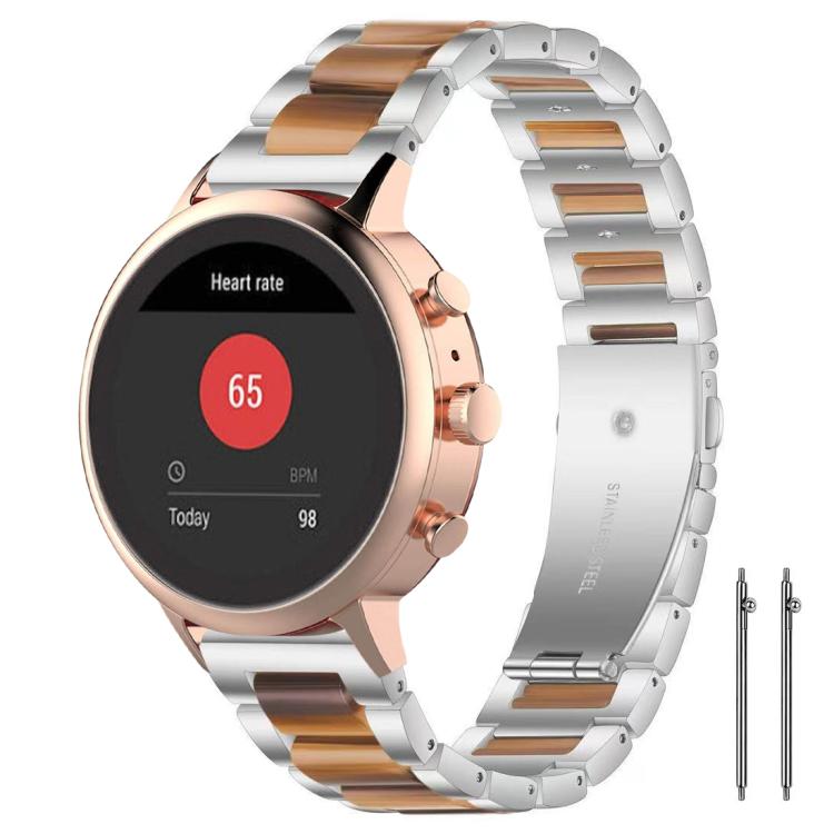 xDfind Three Beads Metal Resin Watch Band, 18mm