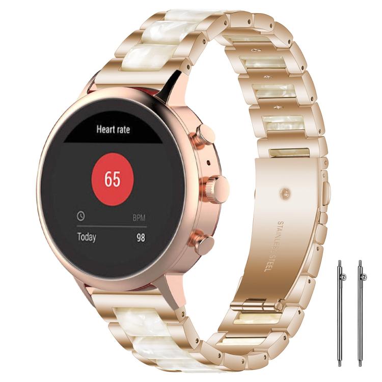 xDfind Three Beads Metal Resin Watch Band, 18mm