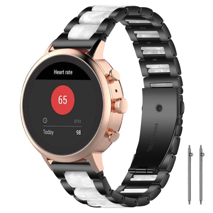 xDfind Three Beads Metal Resin Watch Band, 18mm
