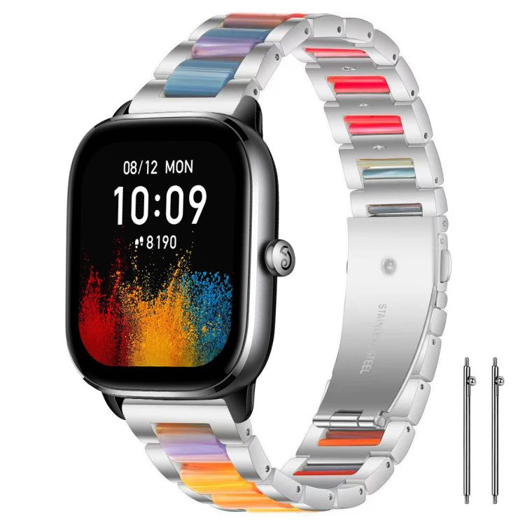xDfind Three Beads Metal Resin Watch Band, 20mm