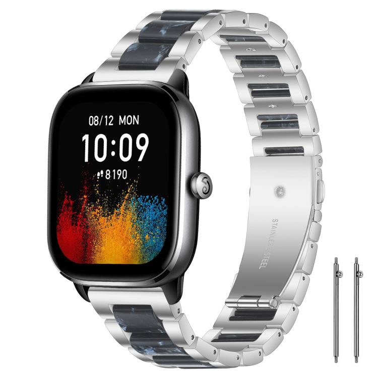 xDfind Three Beads Metal Resin Watch Band, 20mm